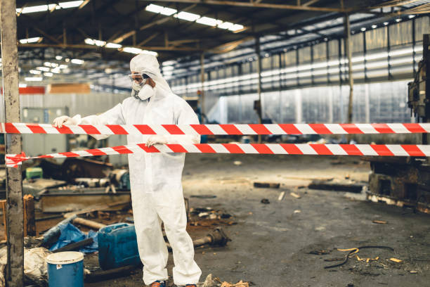 Professional Biohazard Cleanup technician working in Jackson, CA